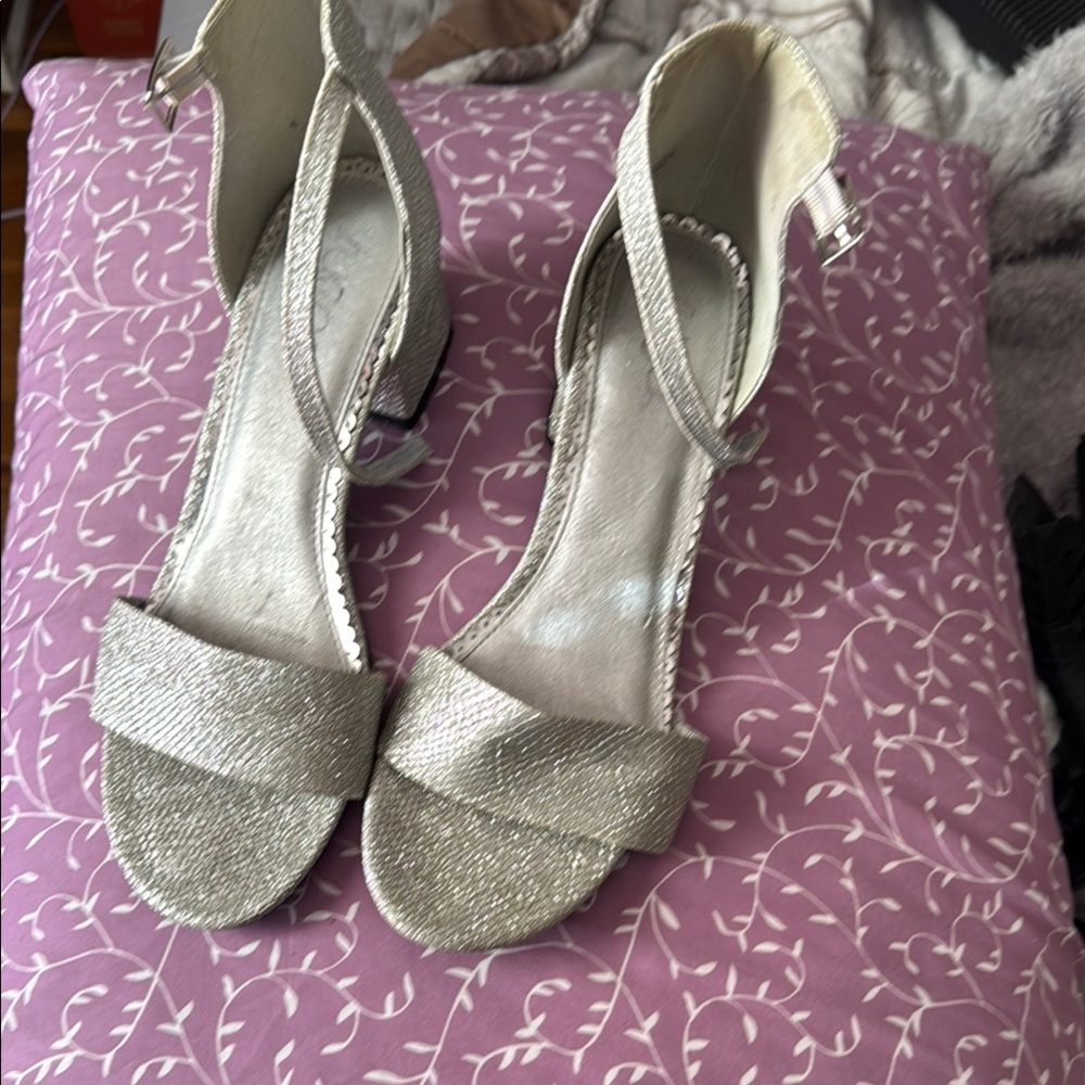 Elegant Silver Women's Sandals